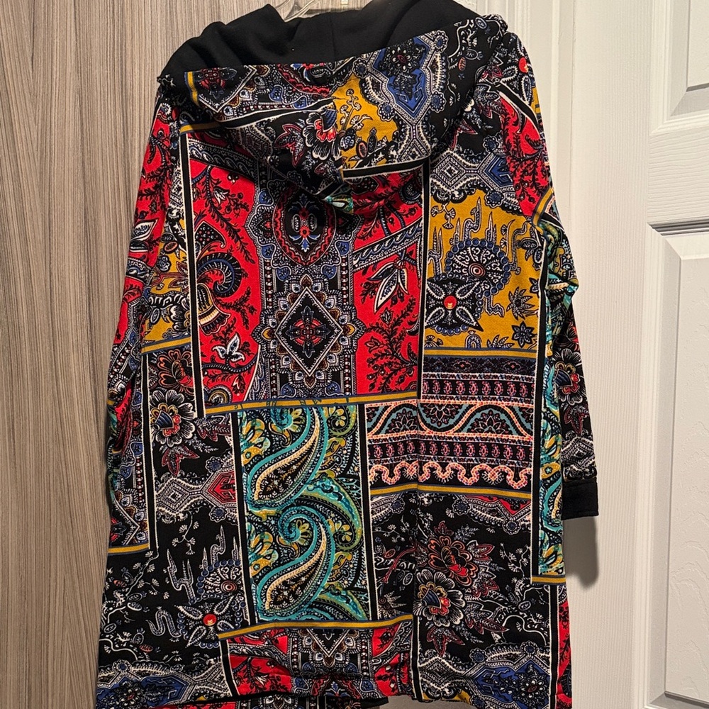 Colorful Patterned Women's Jacket - Picture 5 of 6